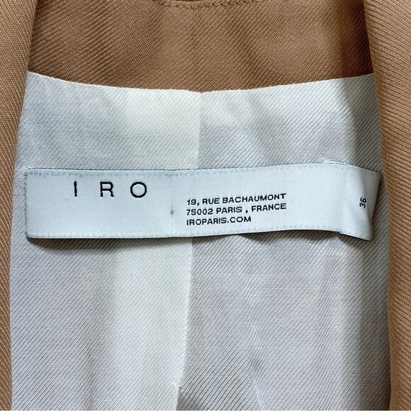 IRO Adelie Oversized Button Front Blazer Jacket In Old Pink Neutral Size 36 - Picture 5 of 6